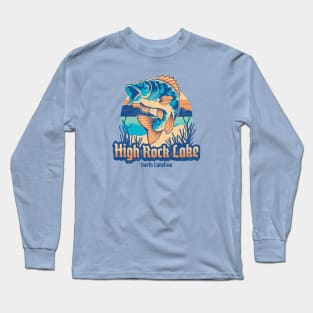 Fishing at High Rock Lake, North Carolina Long Sleeve T-Shirt